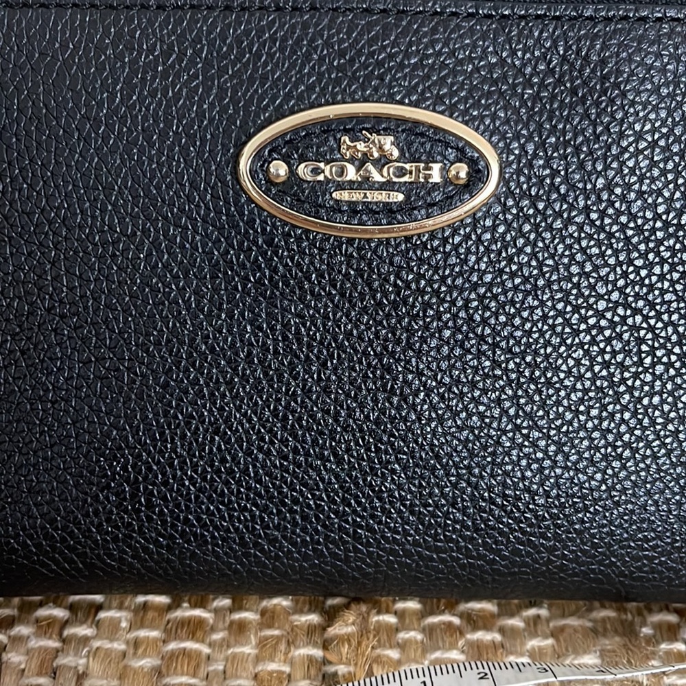 Beautiful Coach black wristlet. - Picture 2 of 10